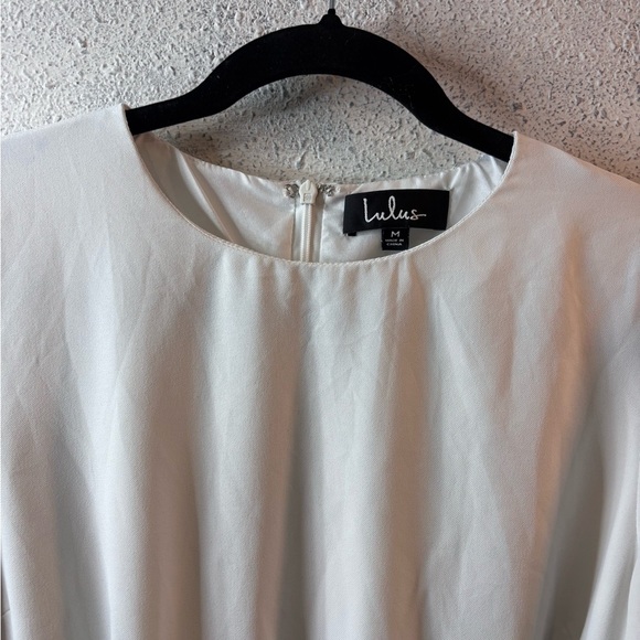 Lulu's White Long Sleeve Dress - Picture 2 of 6